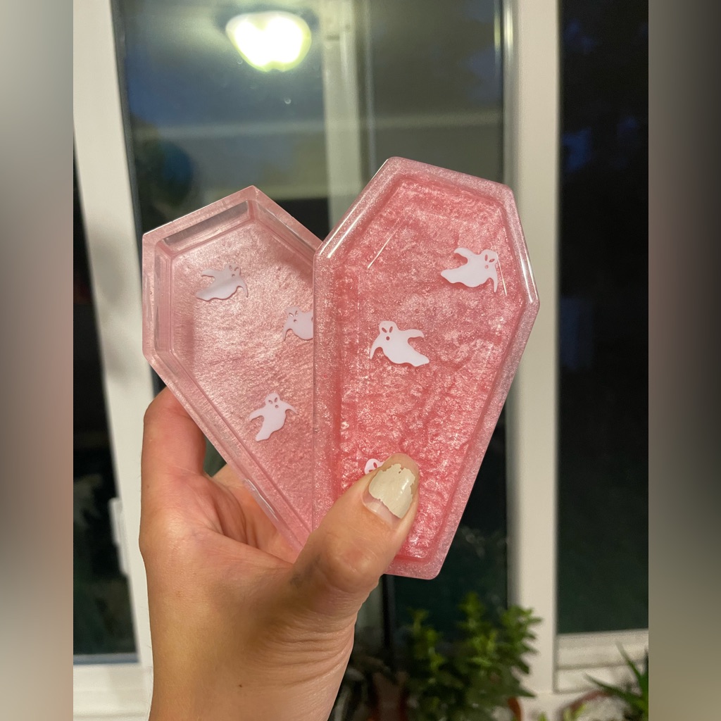 Resin Coffin Trinket Box